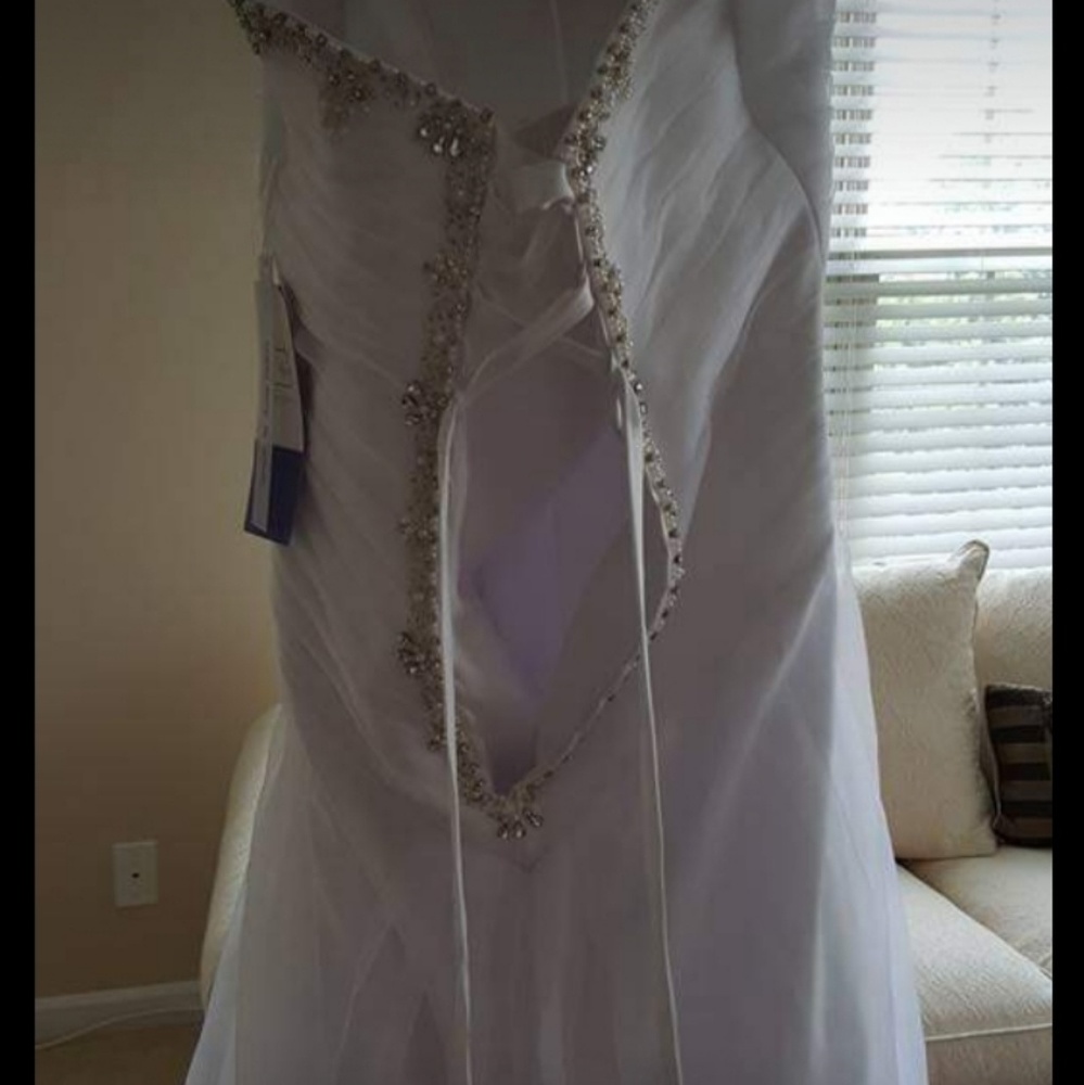 Brand new corset wedding dress with tags